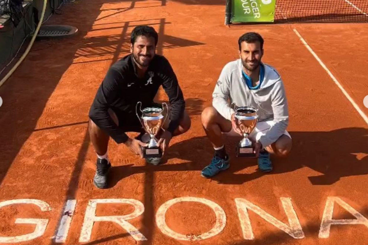 Saketh Myneni doubles title Girona